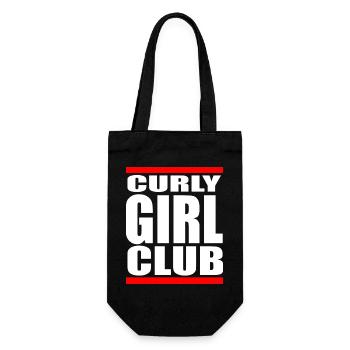 Curly Hair Club Proud Natural Locken - Geschenkbeutel für Flaschen - Schwarz - Vorne