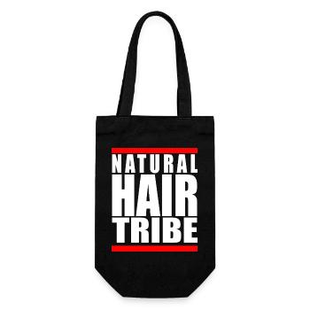 Natural Hair Tribe Afro Pride Squad Geschenk - Geschenkbeutel für Flaschen - Schwarz - Vorne