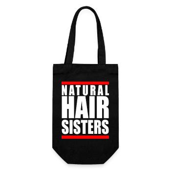 Natural Hair Sisters Afro Pride Beste Freundin Geschenk - Geschenkbeutel für Flaschen - Schwarz - Vorne