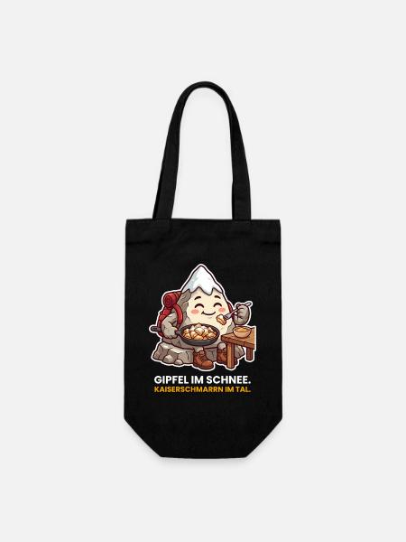Gipfel im Schnee Kaiserschmarrn - Geschenkbeutel für Flaschen - Schwarz