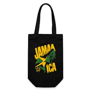 Jamaika - Geschenkbeutel für Flaschen - Schwarz - Vorne