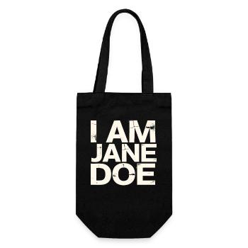 I Am Jane Doe Saying  - Geschenkbeutel für Flaschen - Schwarz - Vorne
