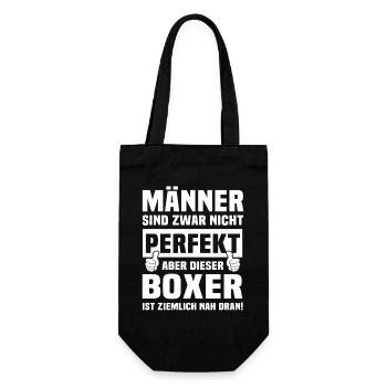 Boxer - Geschenkbeutel für Flaschen - Schwarz - Vorne