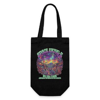 Neo Edo Fest and UFO Ukiyo-e Psychedelic Trip - Geschenkbeutel für Flaschen - Schwarz - Vorne