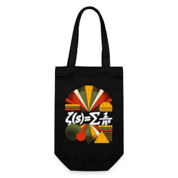 Riemannsche Zeta-Funktion – Mathematische Gleichung Scienc-a - Geschenkbeutel für Flaschen - Schwarz - Vorne