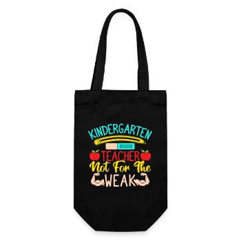 Pre K Teacher Not For The Weak Kindergarten - Geschenkbeutel für Flaschen - Schwarz - Vorne