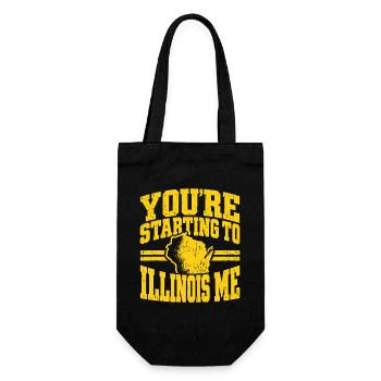 You're Starting to Illinois Me - Geschenkbeutel für Flaschen - Schwarz - Vorne