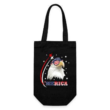 Merica Eagle - Geschenkbeutel für Flaschen - Schwarz - Vorne