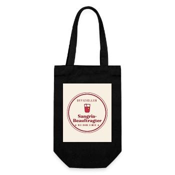 Sangria Liebe - Geschenkbeutel für Flaschen - Schwarz - Vorne