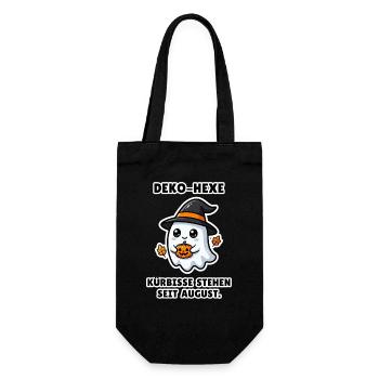 Deko-Hexe – Lustige Halloween Hexengruppe Kürbis - Geschenkbeutel für Flaschen - Schwarz - Vorne