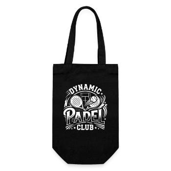 Padel Dynam Club, Padel, Sport, Ball, Netz, Team,  - Geschenkbeutel für Flaschen - Schwarz - Vorne