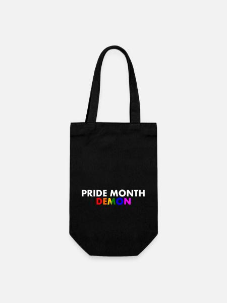 pride month demon - Geschenkbeutel für Flaschen - Schwarz