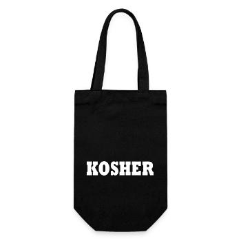 Kosher - Gift Bag for Bottles - black - Front