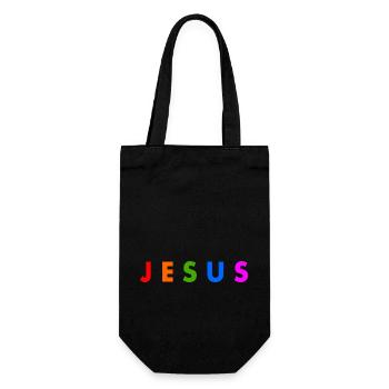 Jesus - Gift Bag for Bottles - black - Front