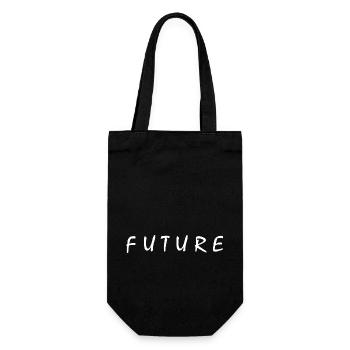 Future - Gift Bag for Bottles - black - Front