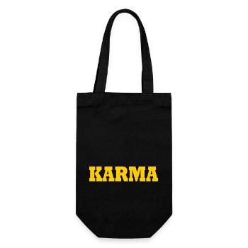 Karma - Geschenkbeutel für Flaschen - Schwarz - Vorne