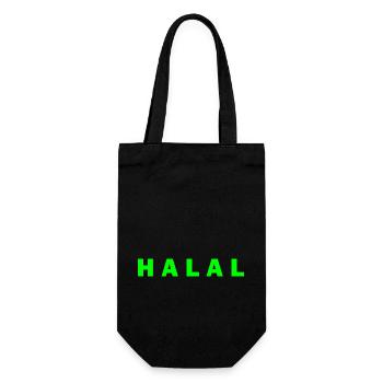 Halal - Geschenkbeutel für Flaschen - Schwarz - Vorne