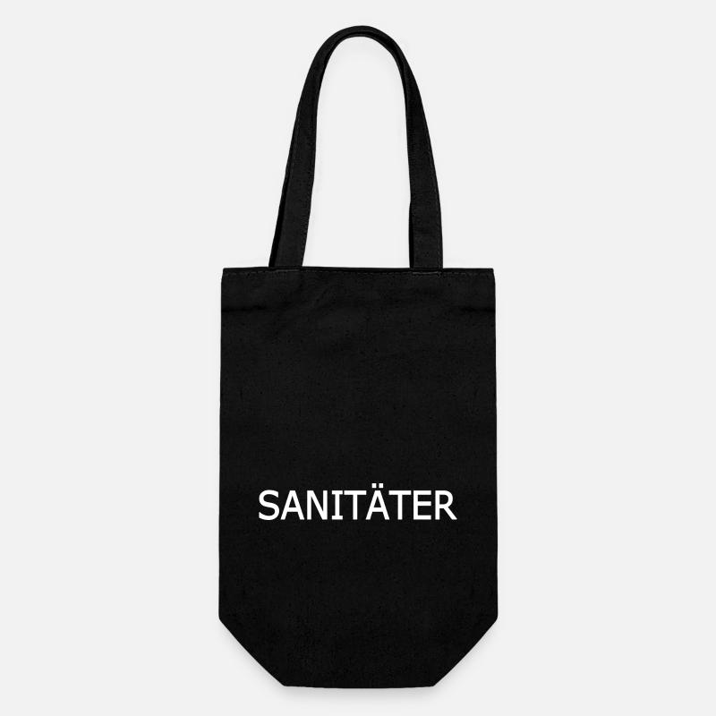 sanitäter - Geschenkbeutel für Flaschen - Schwarz