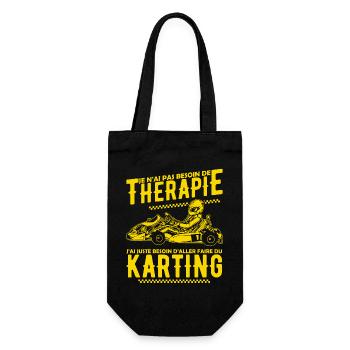 Thérapie Karting - Sac à bouteille - noir - Devant