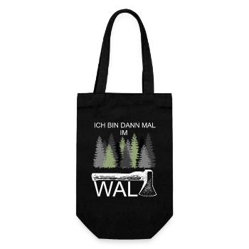 I'm off to the woods lumberjack - Gift Bag for Bottles - black - Front