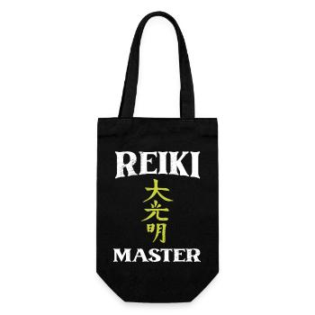 Reiki Master | Mysticism Spirituality Gifts - Gift Bag for Bottles - black - Front