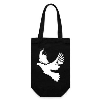 Dove of Peace Dove Design – Symbol of Hope - Gift Bag for Bottles - black - Front