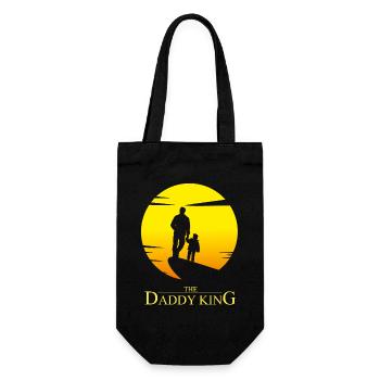 The Daddy King - Daddy Parody Humor - Gift Bag for Bottles - black - Front