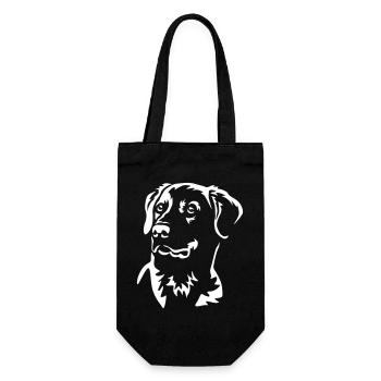 Tête de Labrador « Black Edition » - Sac à bouteille - noir - Devant