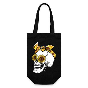 Halloween Skeleton Pumpkin - Gift Bag for Bottles - black - Front