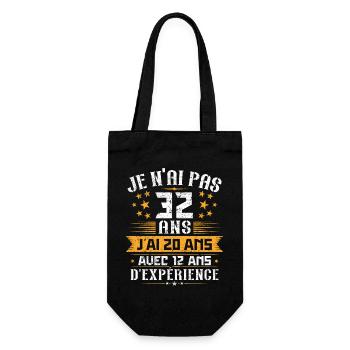 Je n'ai pas 32 ans, Cadeau d'anniversaire 32 ans - Sac à bouteille - noir - Devant