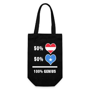 Austria and Somalia ingenious / Gift - Gift Bag for Bottles - black - Front