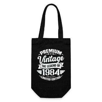 Jahrgang 1984 Limited Edition - Geschenkbeutel für Flaschen - Schwarz - Vorne
