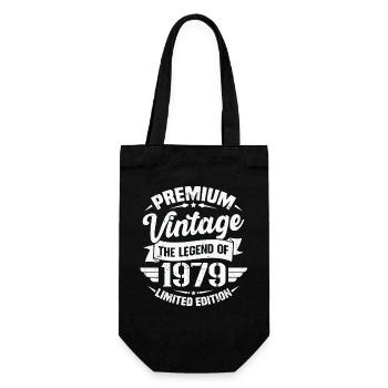 Vintage 1979 Limitierte Auflage - Geschenkbeutel für Flaschen - Schwarz - Vorne