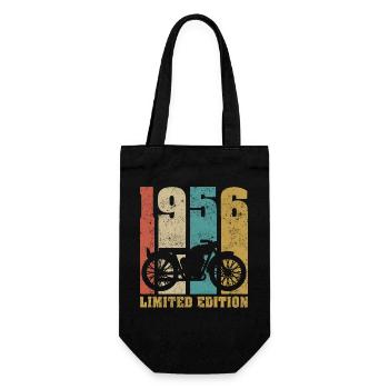 Vintage Moto 1956 Rétro Cadeau D'anniversaire - Sac à bouteille - noir - Devant