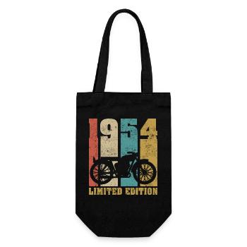 Vintage Moto 1954 Rétro Cadeau D'anniversaire - Sac à bouteille - noir - Devant