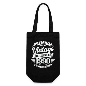 Vintage 1990 Limitierte Auflage - Geschenkbeutel für Flaschen - Schwarz - Vorne