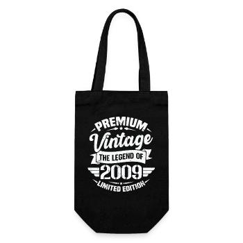 Jahrgang 2009 Limited Edition - Geschenkbeutel für Flaschen - Schwarz - Vorne