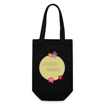 Holieri Gugguu - Geschenkbeutel für Flaschen - Schwarz - Vorne