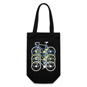 Bicycle Bike Road Bike Bicycle Collection - Gift Bag for Bottles - black - Front