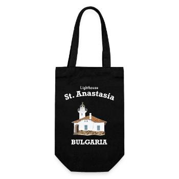 Bulgarie Phare Monastère Île Sainte Anastasie - Sac à bouteille - noir - Devant
