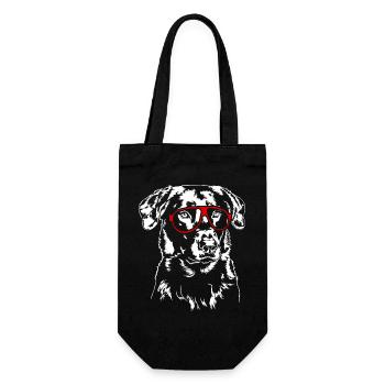 Funny BEAUCERON Glasses Dog Dog Wilsigns - Gift Bag for Bottles - black - Front
