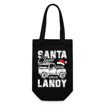 Santa Claus Drive Landy - Geschenkbeutel für Flaschen - Schwarz - Vorne