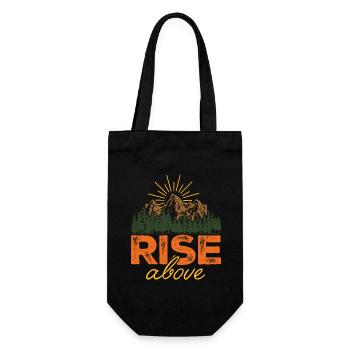 S’élever au-dessus - Sac à bouteille - noir - Devant