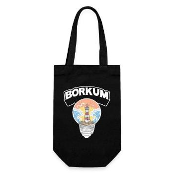 Borkum Ampoule Lighthouse Island Chemise - Sac à bouteille - noir - Devant