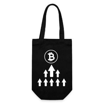 Bitcoin Trading Crypto Aktien - Geschenkbeutel für Flaschen - Schwarz - Vorne