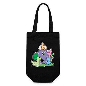 8 years old - 8th birthday with animal motif - Gift Bag for Bottles - black - Front