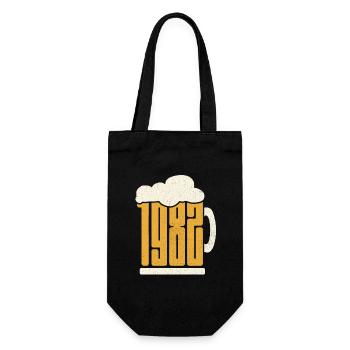 41e anniversaire Buveur de bière 41 ans Né en 1982 - Sac à bouteille - noir - Devant