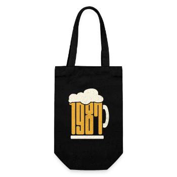 36e anniversaire Buveur de bière 36 ans né en 1987 - Sac à bouteille - noir - Devant