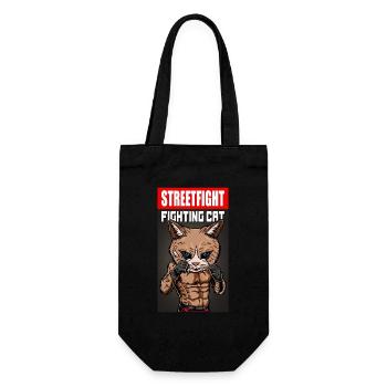 Cool Fighting Cat Arts Martiaux Cadeau - Sac à bouteille - noir - Devant