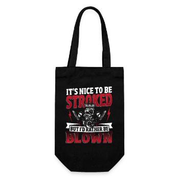 It's Nice To Be Stroked Drag Racing Drag Racer - Gift Bag for Bottles - black - Front
